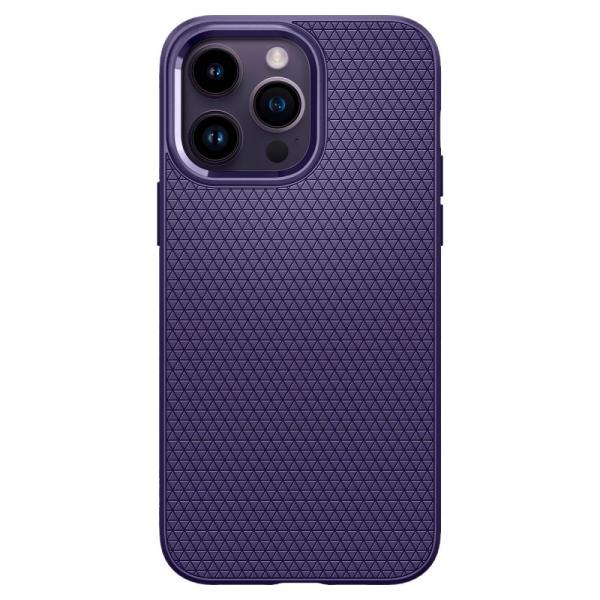 Carcasa Spigen Liquid Air compatibila cu iPhone 14 Pro Deep Purple 1 - lerato.ro