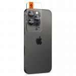 Set 6 protectii sticla camera foto Spigen Optik EZ FIT compatibil cu iPhone 14 Pro / 14 Pro Max Black