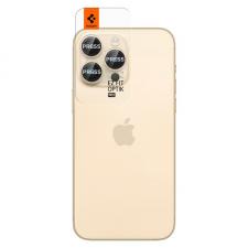 Set 6 protectii sticla camera foto Spigen Optik EZ FIT compatibil cu iPhone 14 Pro / 14 Pro Max Gold