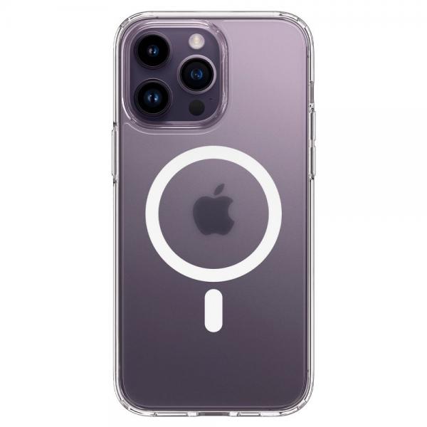 Carcasa Spigen Ultra Hybrid MagSafe compatibila cu iPhone 14 Pro Frost Clear