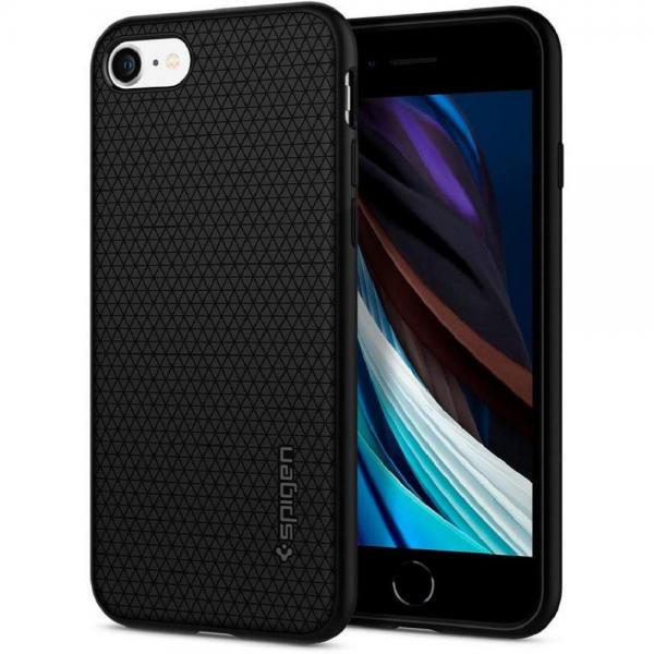 Carcasa Spigen Liquid Air compatibila cu iPhone 7/8/SE 2020/2022 Black 1 - lerato.ro