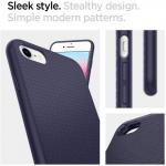Carcasa Spigen Liquid Air compatibila cu iPhone 7/8/SE 2020/2022 Midnight Blue 6 - lerato.ro