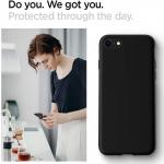 Carcasa Spigen Liquid Crystal compatibila cu iPhone 7/8/SE 2020/2022 Matte Black 4 - lerato.ro