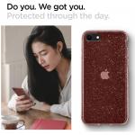 Carcasa Spigen Liquid Crystal compatibila cu iPhone 7/8/SE 2020/2022 Glitter Rose