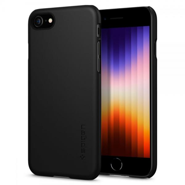 Husa slim Spigen Thin Fit compatibila cu iPhone 7/8/SE 2020/2022 Black 1 - lerato.ro