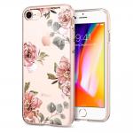 Carcasa Spigen Liquid Crystal compatibila cu iPhone 7/8 Aquarelle Rose 2 - lerato.ro