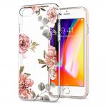 Carcasa Spigen Liquid Crystal compatibila cu iPhone 7/8 Aquarelle Rose 13 - lerato.ro