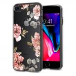 Carcasa Spigen Liquid Crystal compatibila cu iPhone 7/8 Aquarelle Rose 8 - lerato.ro