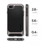 Carcasa Spigen Neo Hybrid Herringbone iPhone 7/8 Gunmetal 15 - lerato.ro