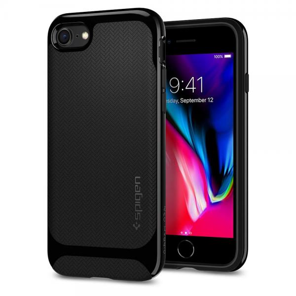Carcasa Spigen Neo Hybrid Herringbone iPhone 7/8 Shiny Black