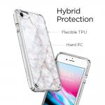 Carcasa Spigen Ultra Hybrid 2 iPhone 7/8 Marble Carrara White 8 - lerato.ro