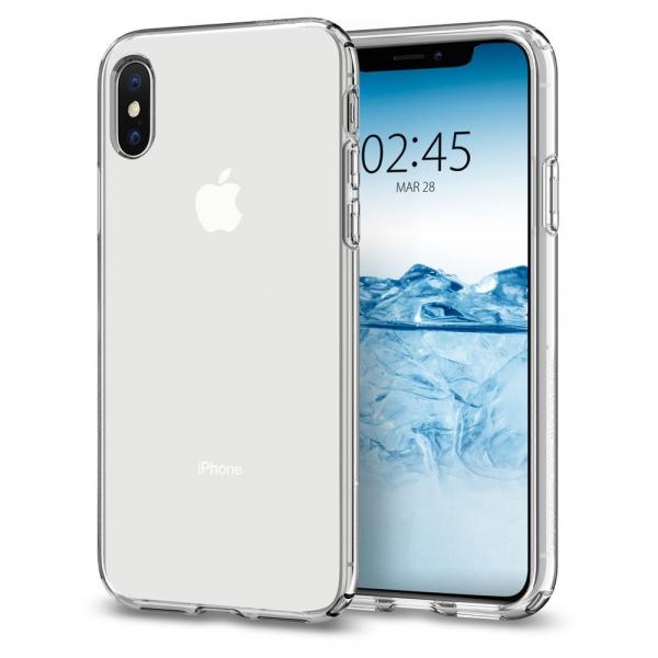 Carcasa Spigen Liquid Crystal compatibila cu iPhone XS Max Clear