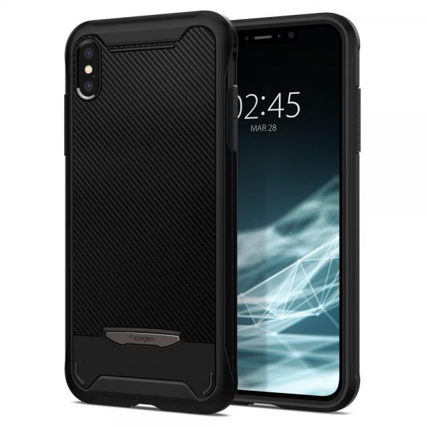Carcasa Spigen Hybrid NX compatibila cu iPhone XS Max Black 1 - lerato.ro