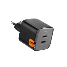 Incarcator retea Spigen ArcStation Pro, GaN, 2x USB-C, 45W, PD 3.0, Black