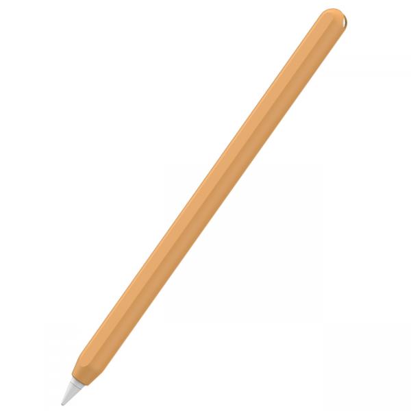 Husa Stoyobe Nice Sleeve compatibila cu Apple Pencil 2, Silicon, Portocaliu