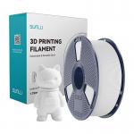 Filament mat pentru imprimanta 3D Sunlu PLA, Diametru 1.75mm, 1kg, Alb 5 - lerato.ro