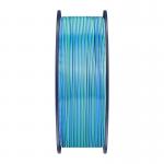 Filament pentru imprimanta 3D Sunlu PLA Plus Silk Tricolor, Finisaj matasos / lucios, Diametru 1.75mm, 1kg, Albastru / Verde / Mov 6 - lerato.ro
