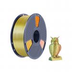 Filament pentru imprimanta 3D Sunlu PLA Plus Silk Tricolor, Finisaj matasos / lucios, Diametru 1.75mm, 1kg, Rosu / Galben / Verde 3 - lerato.ro