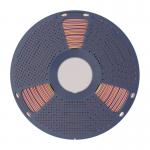 Filament pentru imprimanta 3D Sunlu PLA Plus Silk Tricolor, Finisaj matasos / lucios, Diametru 1.75mm, 1kg, Portocaliu / Albastru / Verde 4 - lerato.ro