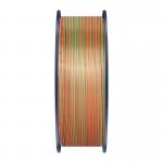 Filament pentru imprimanta 3D Sunlu PLA Plus Silk Tricolor, Finisaj matasos / lucios, Diametru 1.75mm, 1kg, Portocaliu / Albastru / Verde 6 - lerato.ro