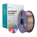 Filament pentru imprimanta 3D Sunlu PLA Plus Silk Forth Color, Finisaj matasos / lucios, Diametru 1.75mm, 1kg, Albastru / Mov / Rosu / Gold 5 - lerato.ro