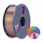 Filament pentru imprimanta 3D Sunlu PLA Plus Silk Forth Color, Finisaj matasos / lucios, Diametru 1.75mm, 1kg, Albastru / Mov / Rosu / Gold 3 - lerato.ro