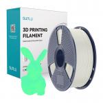 Filament fosforescent pentru imprimanta 3D Sunlu PLA, Diametru 1.75mm, 1kg, Alb / Verde 5 - lerato.ro