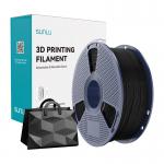 Filament pentru imprimanta 3D Sunlu TPU Silk, Finisaj matasos / lucios, Diametru 1.75mm, 1kg, Negru 5 - lerato.ro