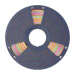 Filament pentru imprimanta 3D Sunlu PLA Plus Silk, Finisaj matasos / lucios, Diametru 1.75mm, 1kg, Rainbow 01 5 - lerato.ro