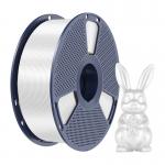 Filament pentru imprimanta 3D Sunlu PLA Plus Silk, Finisaj matasos / lucios, Diametru 1.75mm, 1kg, Alb 3 - lerato.ro