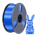 Filament pentru imprimanta 3D Sunlu PLA Plus Silk, Finisaj matasos / lucios, Diametru 1.75mm, 1kg, Albastru 3 - lerato.ro