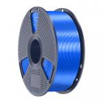 Filament pentru imprimanta 3D Sunlu PLA Plus Silk, Finisaj matasos / lucios, Diametru 1.75mm, 1kg, Albastru 2 - lerato.ro