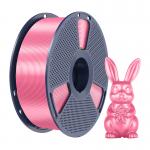 Filament pentru imprimanta 3D Sunlu PLA Plus Silk, Finisaj matasos / lucios, Diametru 1.75mm, 1kg, Roz 3 - lerato.ro