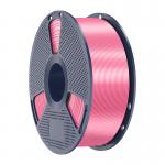 Filament pentru imprimanta 3D Sunlu PLA Plus Silk, Finisaj matasos / lucios, Diametru 1.75mm, 1kg, Roz 2 - lerato.ro