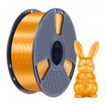 Filament pentru imprimanta 3D Sunlu PLA Plus Silk, Finisaj matasos / lucios, Diametru 1.75mm, 1kg, Brass 3 - lerato.ro