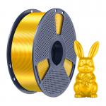Filament pentru imprimanta 3D Sunlu PLA Plus Silk, Finisaj matasos / lucios, Diametru 1.75mm, 1kg, Gold 3 - lerato.ro