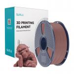 Filament pentru imprimanta 3D Sunlu Wood, Efect de lemn natural, Diametru 1.75mm, 1kg, Cherry Brown 6 - lerato.ro