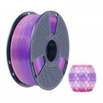 Filament pentru imprimanta 3D Sunlu PLA Transparent, Diametru 1.75mm, 1kg, Rainbow 03 3 - lerato.ro