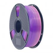 Filament pentru imprimanta 3D Sunlu PLA Transparent, Diametru 1.75mm, 1kg, Rainbow 03