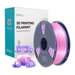 Filament pentru imprimanta 3D Sunlu PLA Plus Silk, Finisaj matasos / lucios, Diametru 1.75mm, 1kg, Rainbow 03 4 - lerato.ro