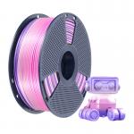 Filament pentru imprimanta 3D Sunlu PLA Plus Silk, Finisaj matasos / lucios, Diametru 1.75mm, 1kg, Rainbow 03 3 - lerato.ro