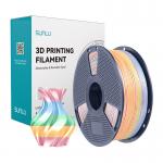 Filament pentru imprimanta 3D Sunlu PLA Plus Silk, Finisaj matasos / lucios, Diametru 1.75mm, 1kg, Rainbow 04 4 - lerato.ro