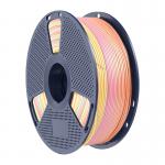 Filament pentru imprimanta 3D Sunlu PLA Plus Silk, Finisaj matasos / lucios, Diametru 1.75mm, 1kg, Rainbow 05 2 - lerato.ro
