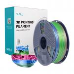 Filament pentru imprimanta 3D Sunlu PLA Plus Silk, Finisaj matasos / lucios, Diametru 1.75mm, 1kg, Rainbow 06 4 - lerato.ro