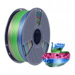 Filament pentru imprimanta 3D Sunlu PLA Plus Silk, Finisaj matasos / lucios, Diametru 1.75mm, 1kg, Rainbow 06 3 - lerato.ro