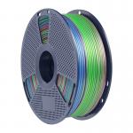 Filament pentru imprimanta 3D Sunlu PLA Plus Silk, Finisaj matasos / lucios, Diametru 1.75mm, 1kg, Rainbow 06 2 - lerato.ro