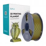 Filament pentru imprimanta 3D Sunlu PLA Plus Silk Dual Color, Finisaj matasos / lucios, Diametru 1.75mm, 1kg, Black / Gold 5 - lerato.ro