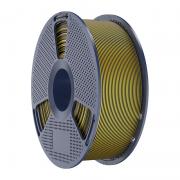 Filament pentru imprimanta 3D Sunlu PLA Plus Silk Dual Color, Finisaj matasos / lucios, Diametru 1.75mm, 1kg, Black / Gold