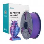 Filament pentru imprimanta 3D Sunlu PLA Plus Silk Dual Color, Finisaj matasos / lucios, Diametru 1.75mm, 1kg, Rosu / Albastru 5 - lerato.ro