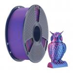 Filament pentru imprimanta 3D Sunlu PLA Plus Silk Dual Color, Finisaj matasos / lucios, Diametru 1.75mm, 1kg, Rosu / Albastru 3 - lerato.ro